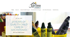 Desktop Screenshot of micasachildcenters.com