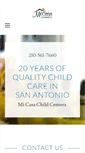 Mobile Screenshot of micasachildcenters.com