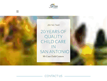 Tablet Screenshot of micasachildcenters.com